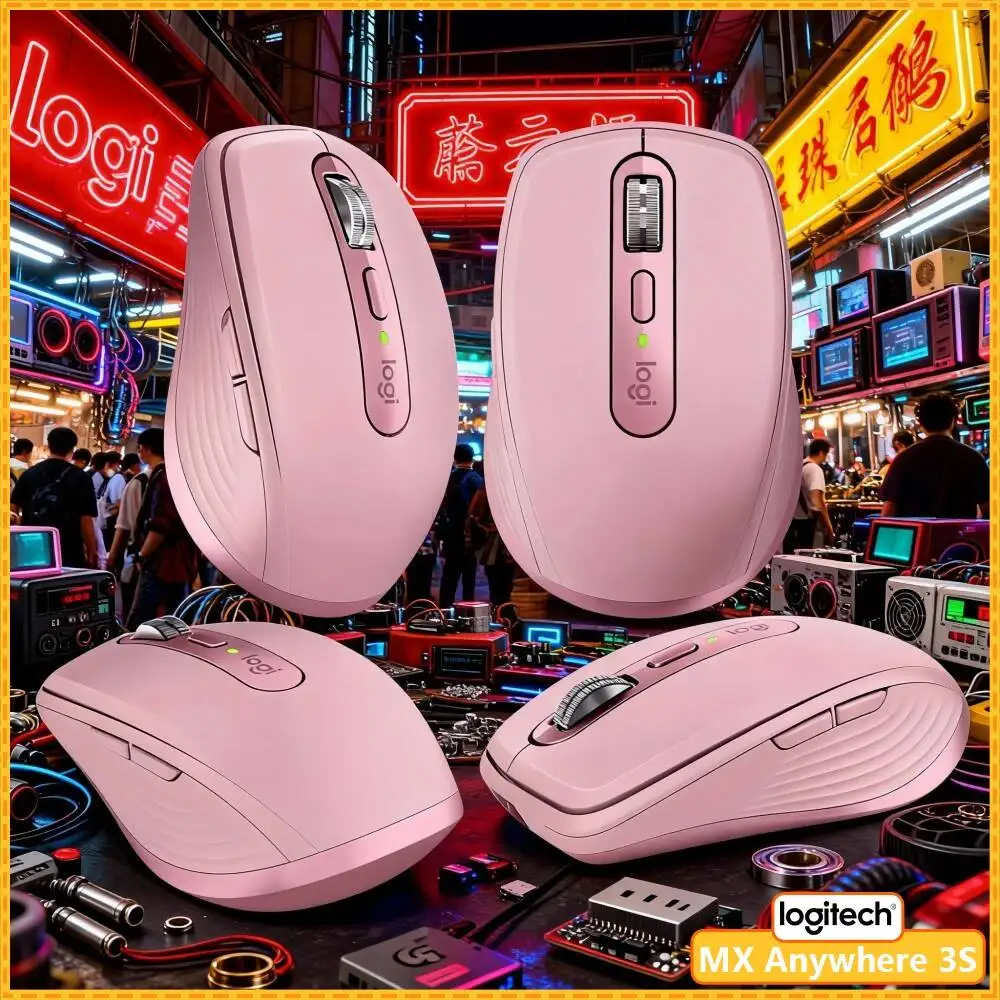 Wireless MX Anywhere 3S - 8000 DPI, 3-Device Bluetooth, Hyper-Scroll, Great for Vape Team Meeting & Project Discussion