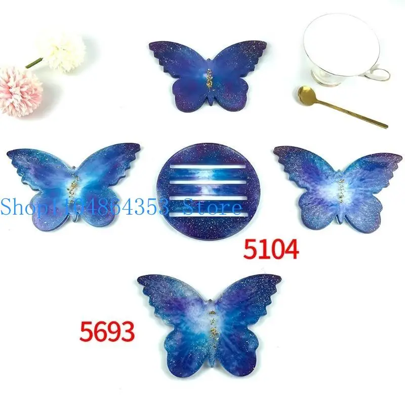 652F Diy Crystal for Butterfly Mold Storage Rack Mold Suitable for Resin Cast