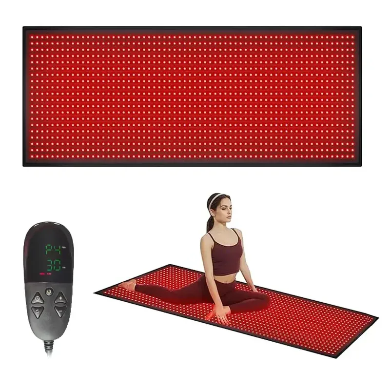 NEW Non-Heatable Infrared Red Light Therapy Mat with Wrap Belt And Knee Brace 660nm 850nm Pad for Body Therapy