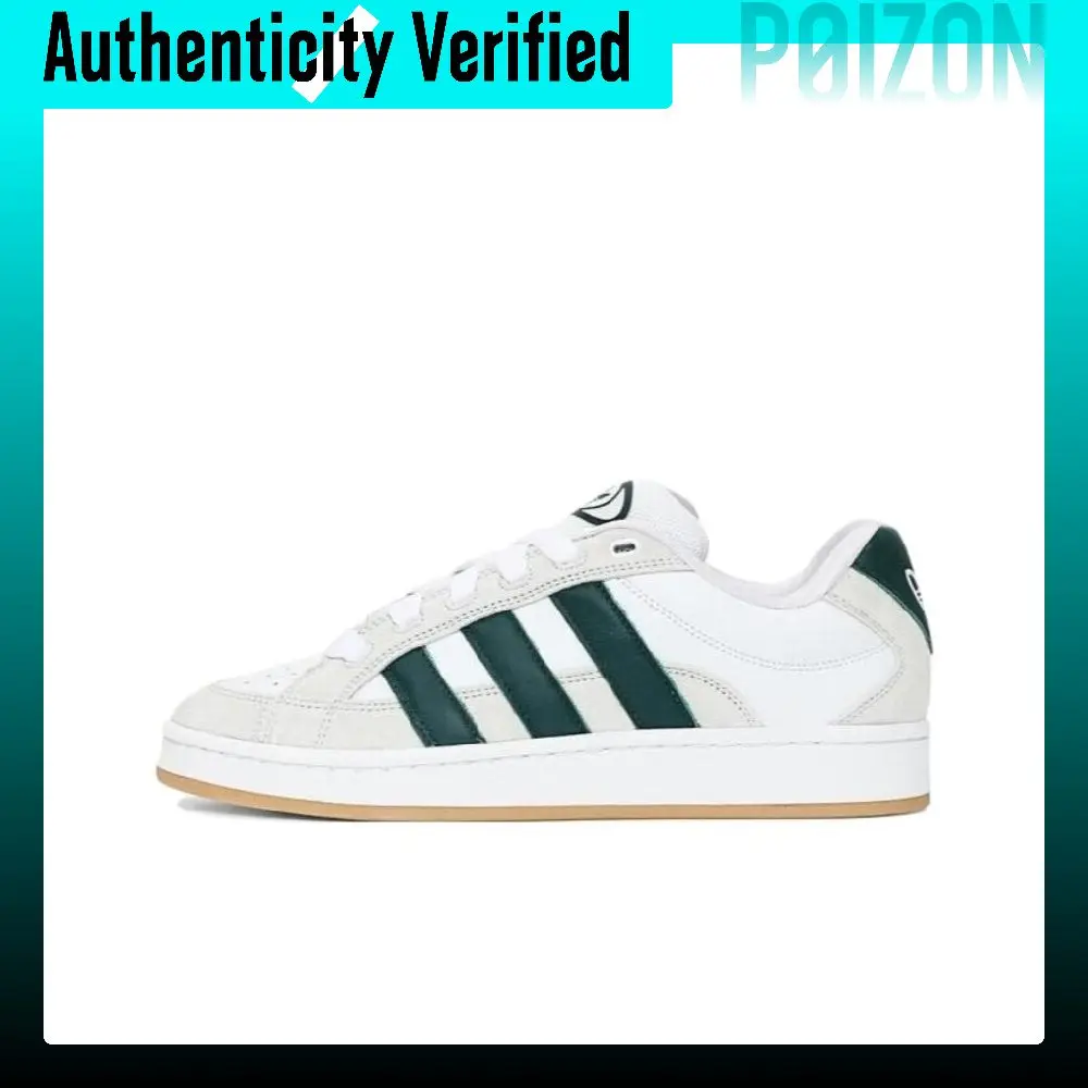 Adidas Originals CAMPUS 00s Leather, Suede Low top Skateboard Shoes Unisex White Gray JI3158