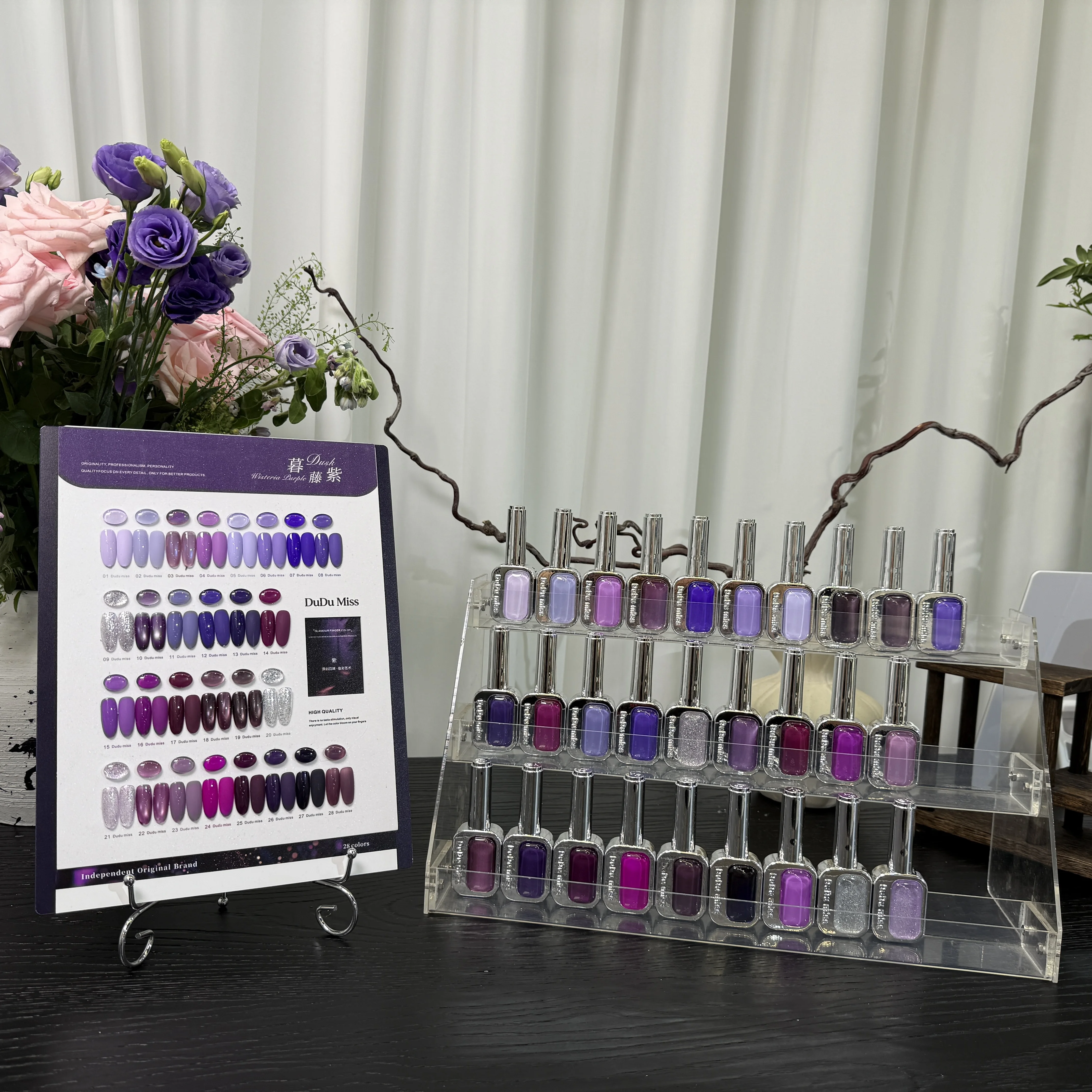 28 Colors Cat Eye Gel Nail Polish Set Purple Shimmer Magnetic Gel Polish Soak Off UV LED Nail Gel Varnish Manicure Nail Art DIY