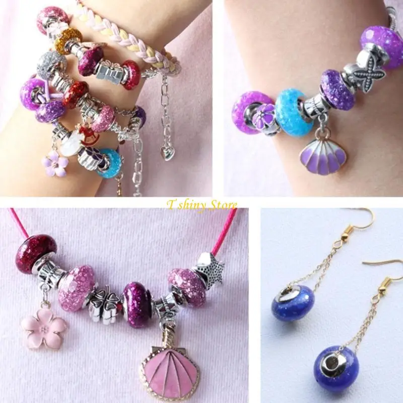 N58F Diy Crystal Epoxy Mold 6 Grids Ball Earrings Bracelet Mirror Resin Mold Beads Silicone Mold for Diy Pendants Making