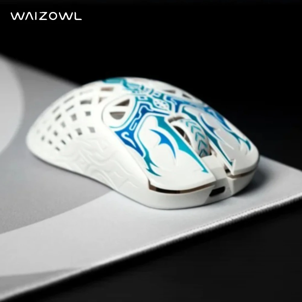 Waizowl TRIAINA Lightweight Wireless Mouse 49g PAW3950 8K Polling Rate Ergonomic Portable Low Latency Gaming Accessories Gifts