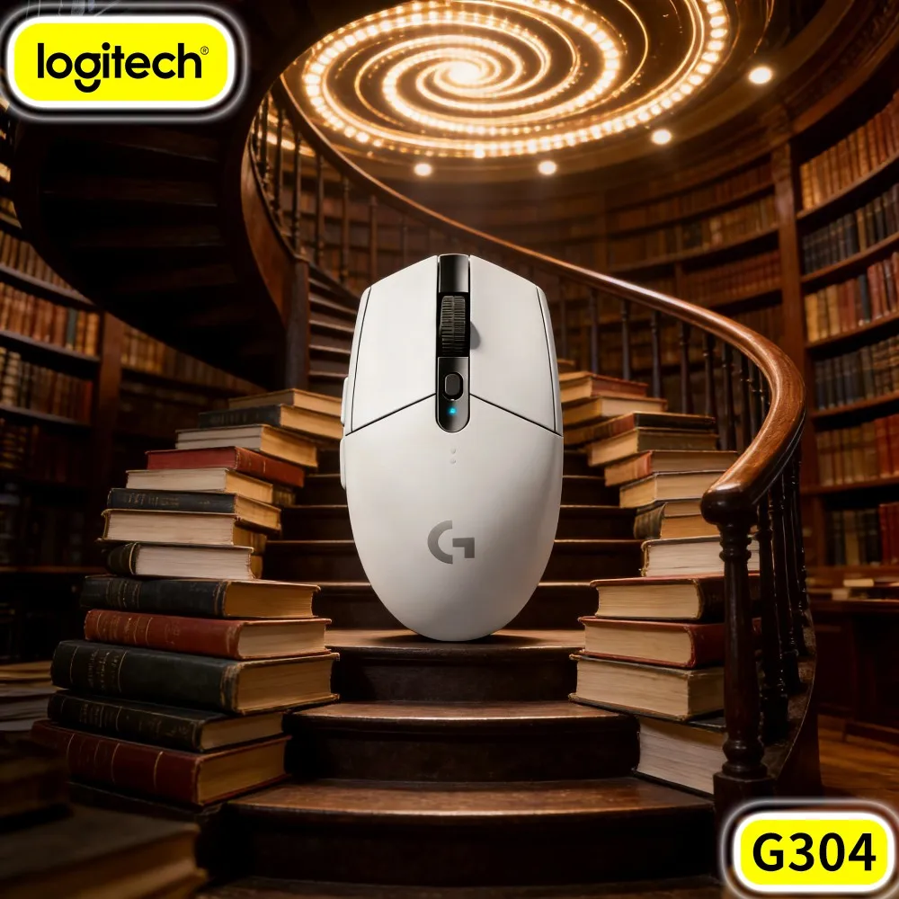 Logitech G304 LIGHTSPEED Wireless Gaming Mouse Stable Tracking Without MousePad Comfort Grip For Remote Working Individual