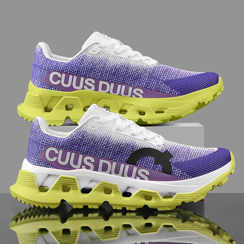 Men's Running Shoes Off-road Shoes Cushioning Jogging Non-Slip Breathable Mesh Luxury Shoes Outdoor Couple Trainer Race Sneakers