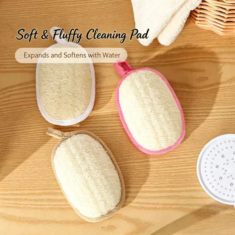 1/2 Pcs Silk Melon Rubbing Bath Towel Bath Wiping Bath Towel Back Rubbing Bath Exfoliating Bubble Bath Artifact