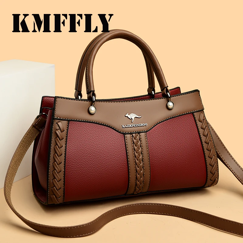 High Quality Soft Leather Women's Handbag Tote Bag Fashion Luxury Women Shoulder Bag Trendy Female Commute Crossbody Bags Wallet
