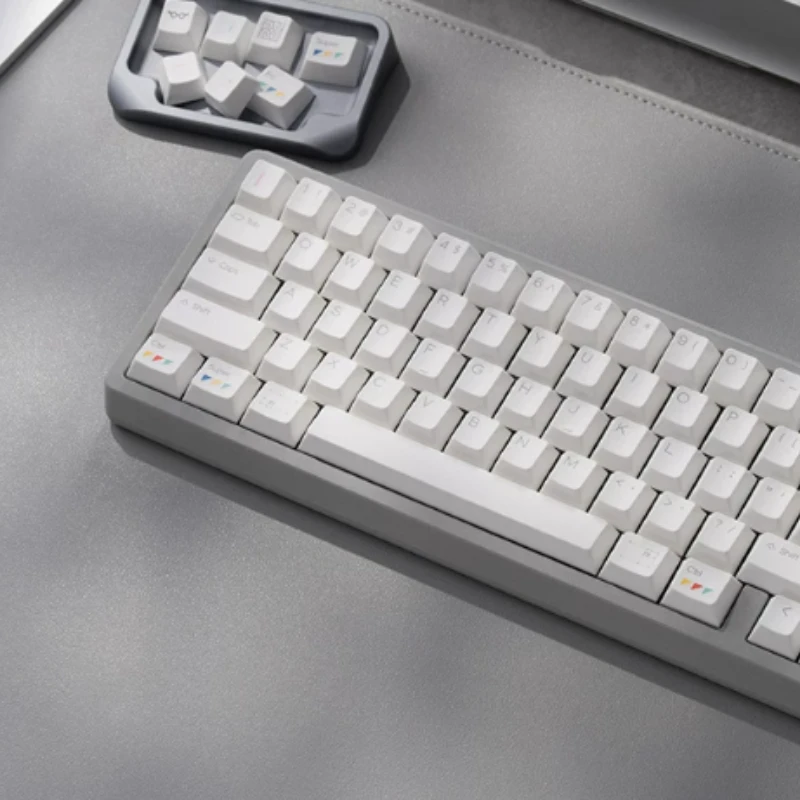 PBTfans Clarvoy Theme Keycaps Set Custom PBT Cherry Profile Keyboard Caps White Keycap for Mechanical Keyboard Accessories