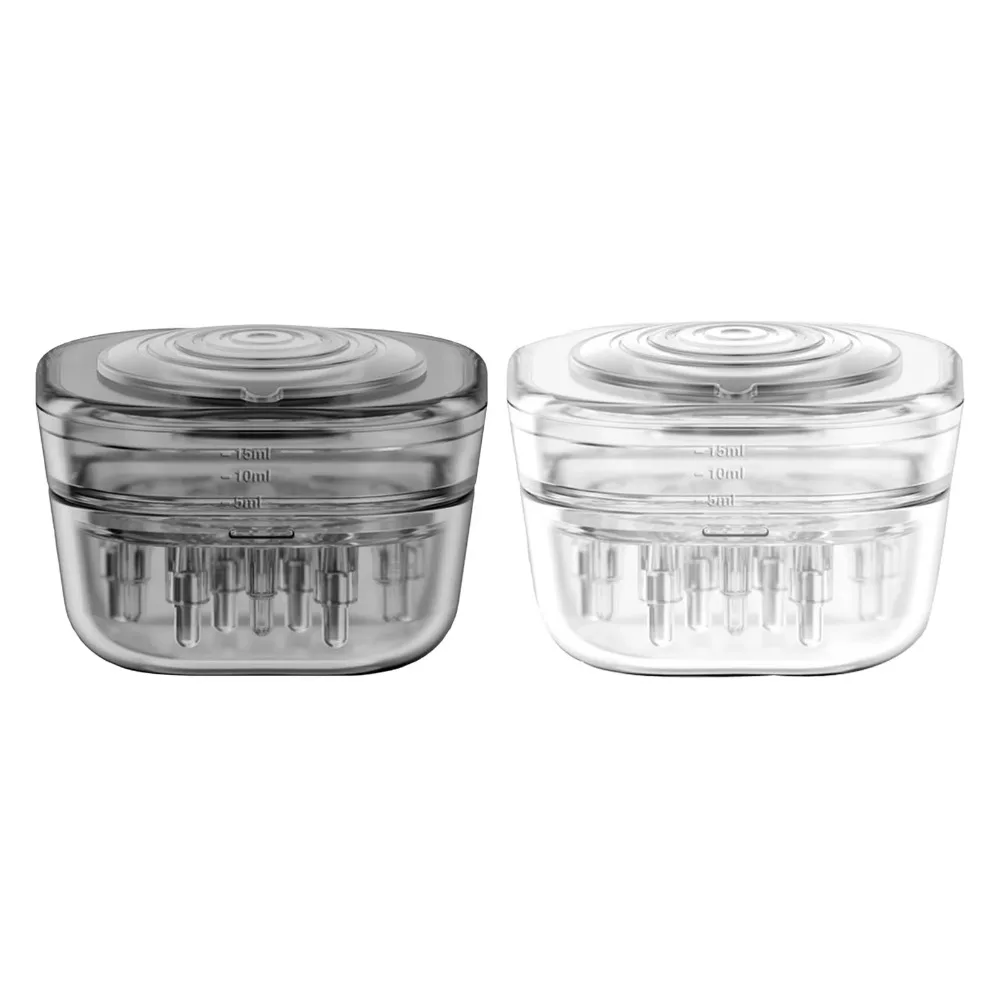 15ml Refillable Mini Scalp Applicator Comb Transparent PP Material Multifunction Massage Comb Roller Ball Scalp Massage Tool