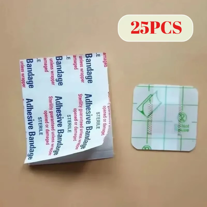 25Pcs Children's Waterproof Wound Patches  Square Medical Bandages for First Aid, Cuts & Abrasions Protection