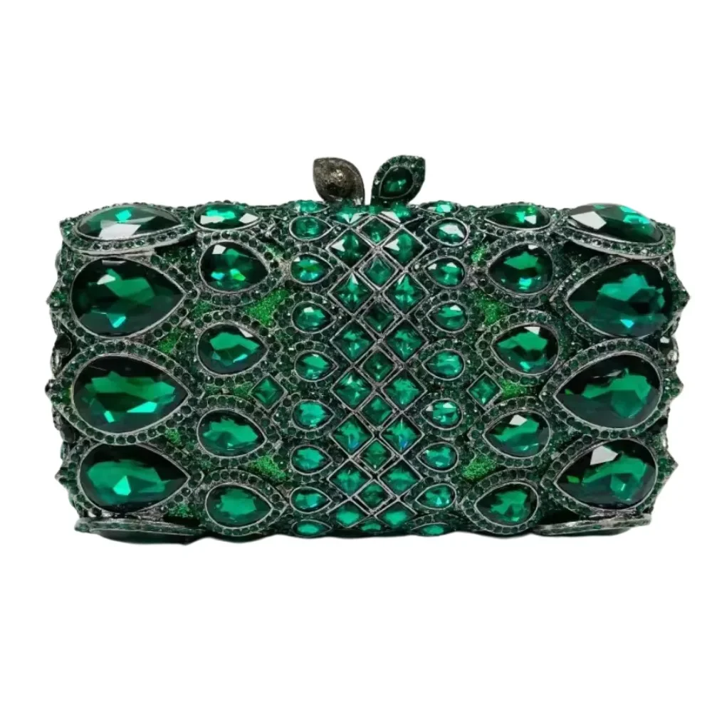 PU Clutch Bag Evening Bags Rhinestone Crystal-Encrusted Party Wedding Birthday Party Daily Use Handbags