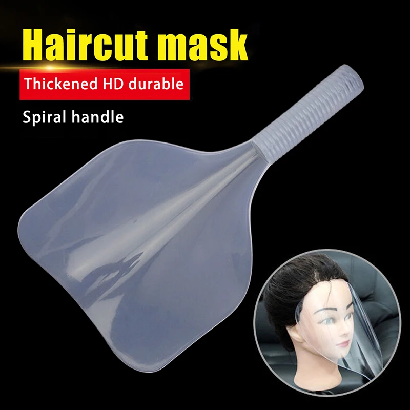 Barber Clear Plastic Hairspray Face Cover Hair Cut Pads Hair Salon Hairdressing Water Proof Spray Cover For Face Eyes Protect