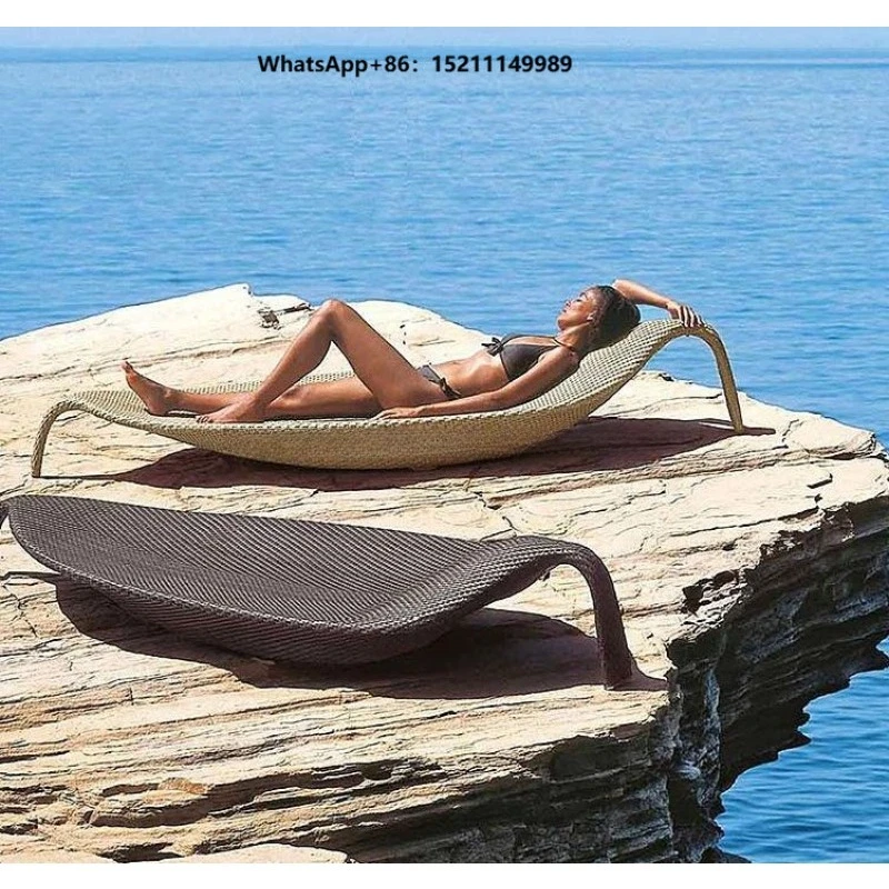Luxury Swimming Pool Lounge Chair Beach Daybed Patio Cabana Outdoor Outside Furniture Pool Bed Garden Sun Loungers