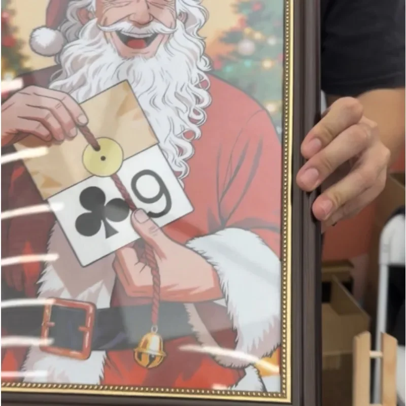 Magic Tricks Christmas Prediction Phantom Santa Claus Portrait Presents The Audience Prophecy Phantom Illusion Magician Props