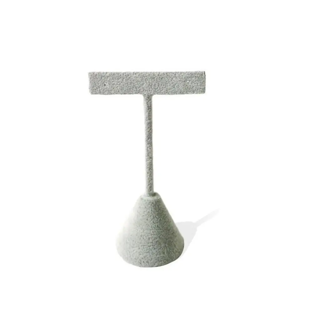 Luxury T-Shape Velvet Earrings Display Rack Exquisite Ins Earrings Holder Storage Ornaments Earrings Display Stand Decoration