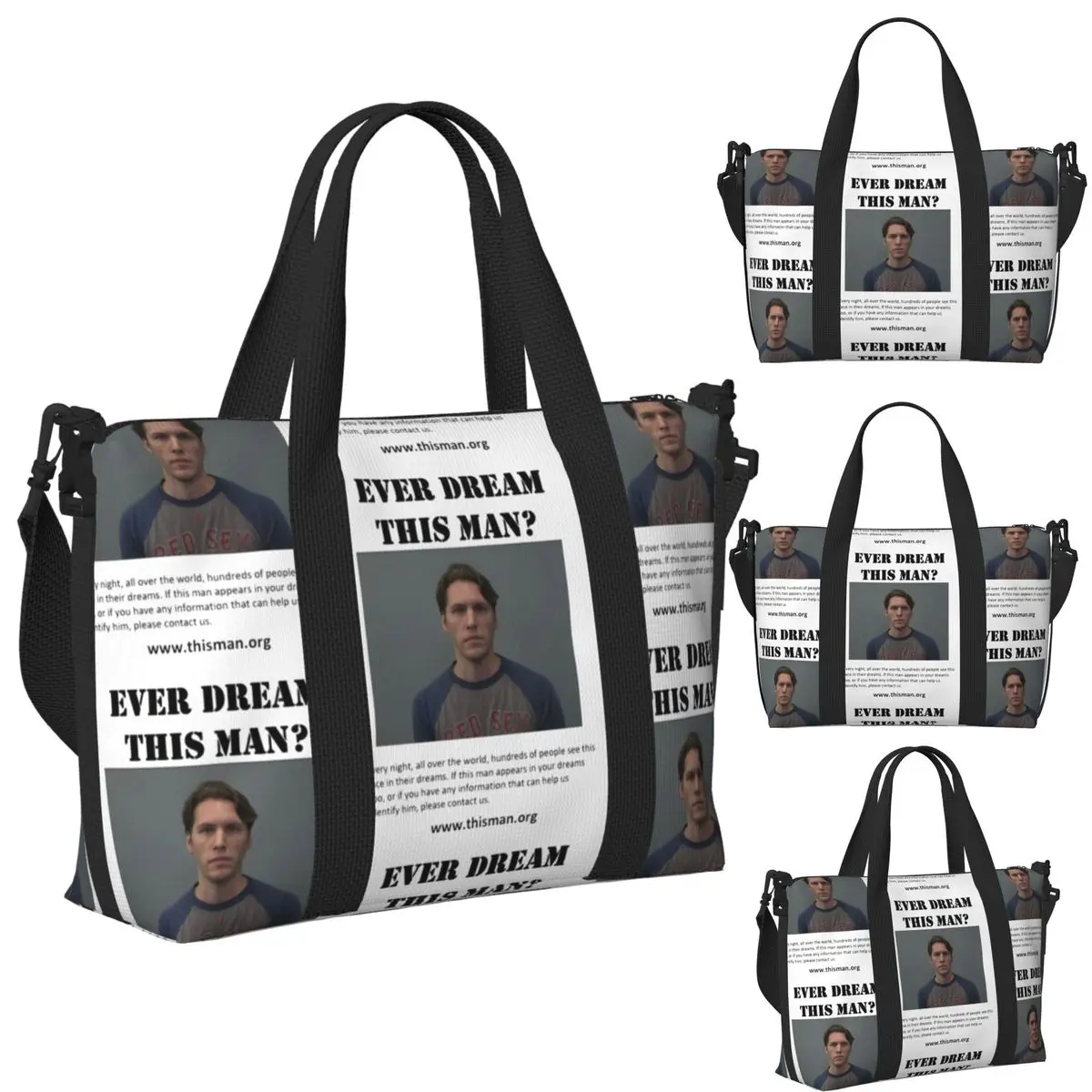 Ever Dream This Jerma Beach Travel Bag Large Capacity Tote Bags for Gym Sport Women Shopping Duffle Shoulder Bag