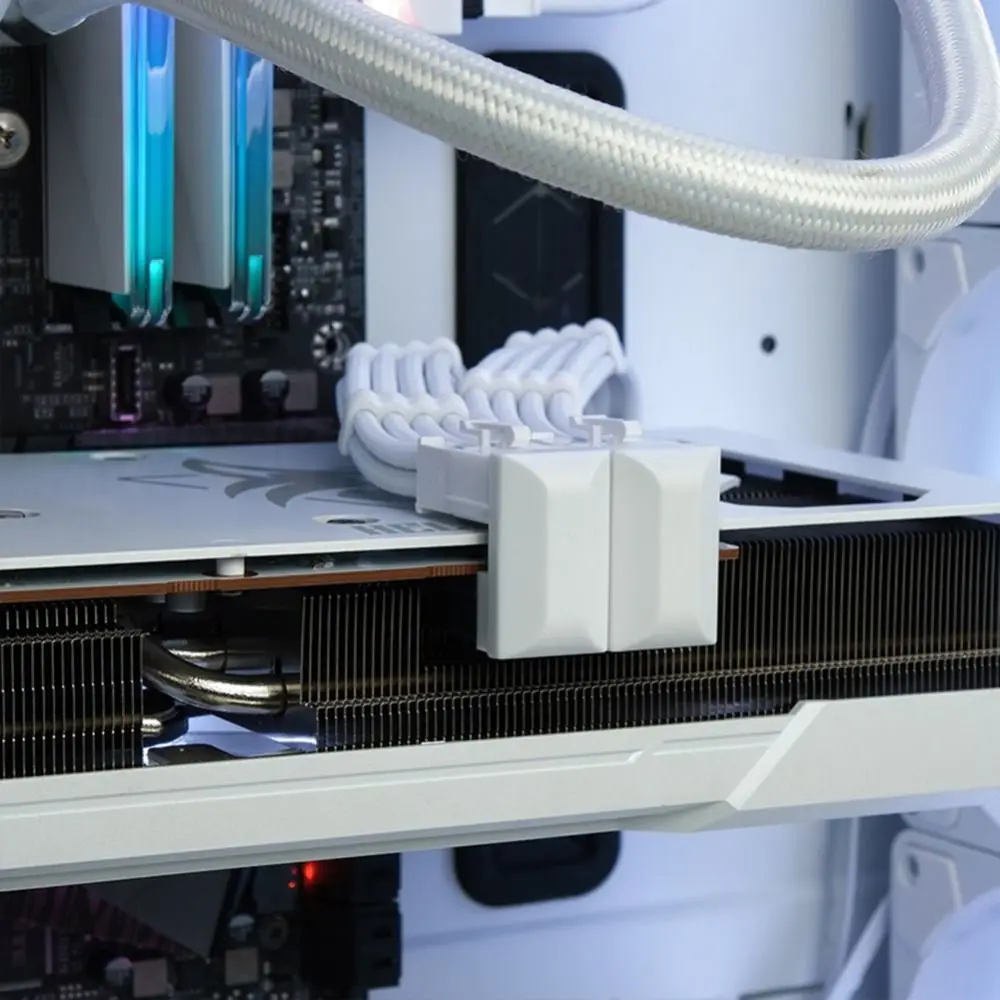 U to 180 Degree Angle GPU Adapter PCIe 8 Pin Adapter 180 Degree Angle Connector Graphics Power Adapter Graphics Card Connector