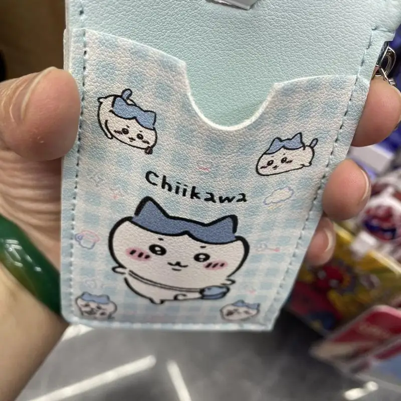 Cute Chiikawa Cartoon Cute Chiikawa Cute Multi-Functional Retractable Cord Card Holder Document Holder Coin Purse Student
