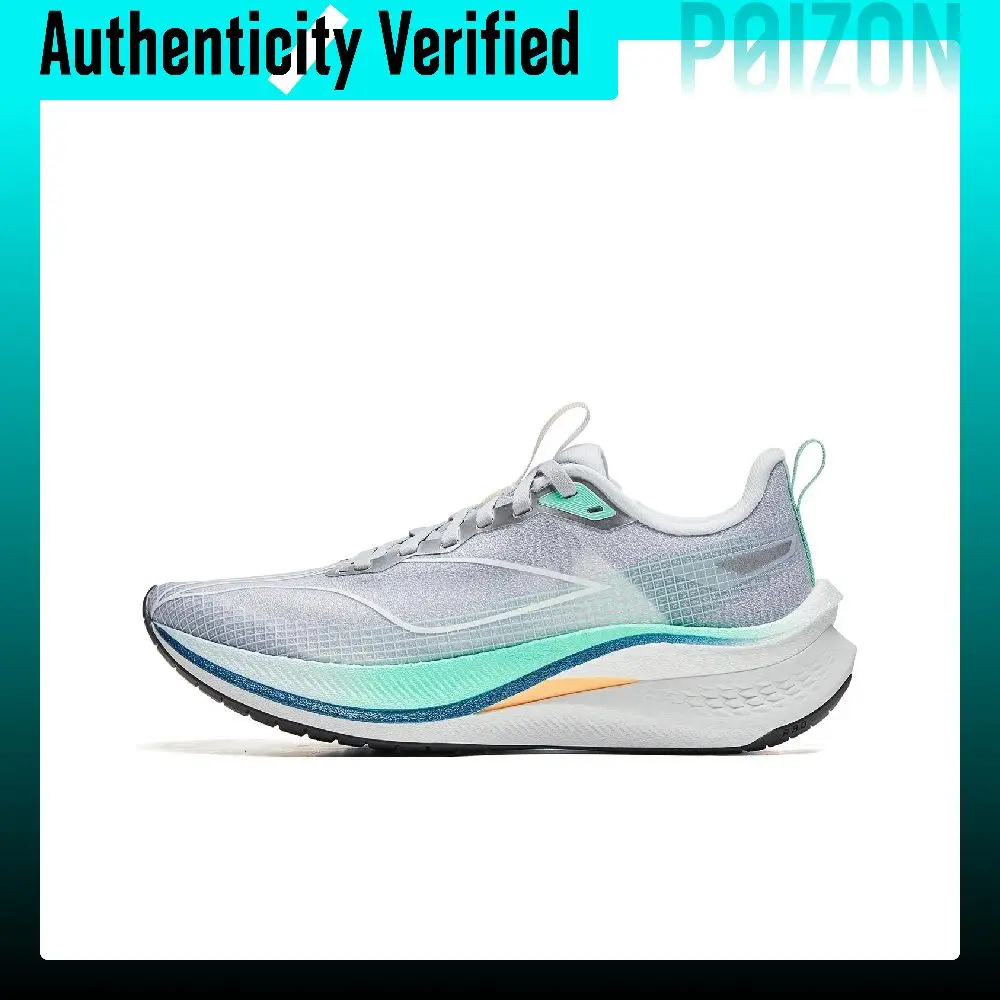 Li Ning Red Hare 7 Pro Breathable Low top Sprint Running Shoes Women's Purple Smoke Blue ARPU002-19