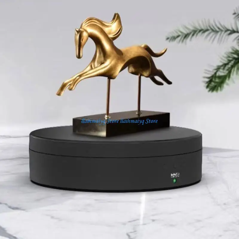573B Electric Turntable Motorized Rotating Display Stand for Photography Collectibles