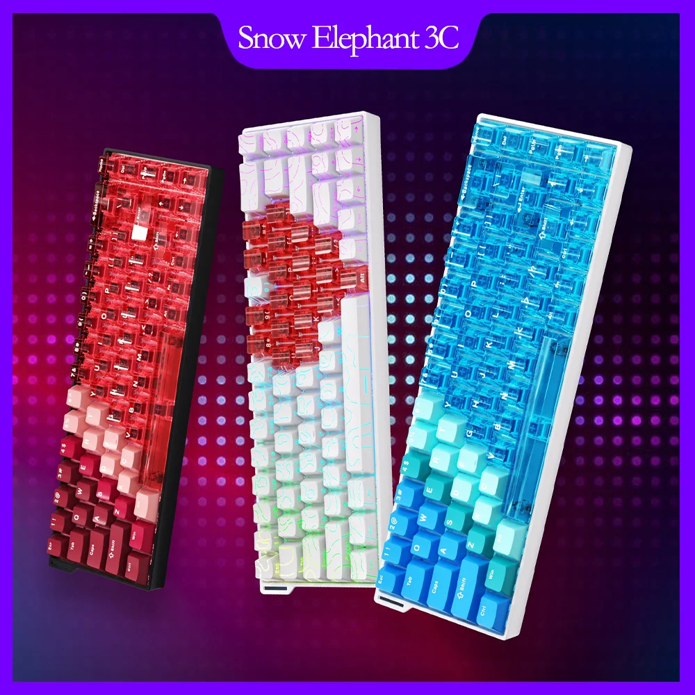 AJAZZ AK680 V2 Magnetic Axis Mechanical Wired Gaming Keyboard Hotswap Customizable 8K Polling 128K Scanning Rate Aluminum Plate