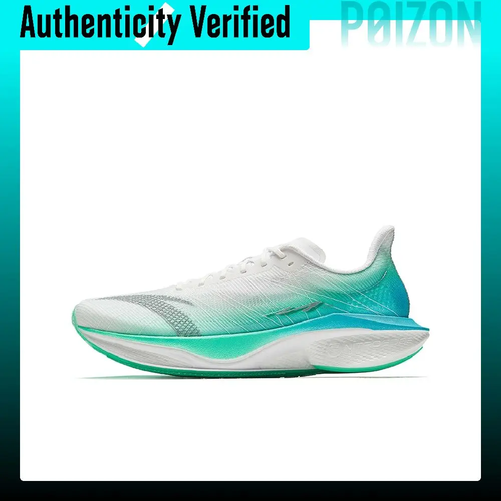Anta Mach 4Pro V2 Breathable Low top Nitrogen Technology Casual Training Running Shoes Men's White Blue 112525584-3