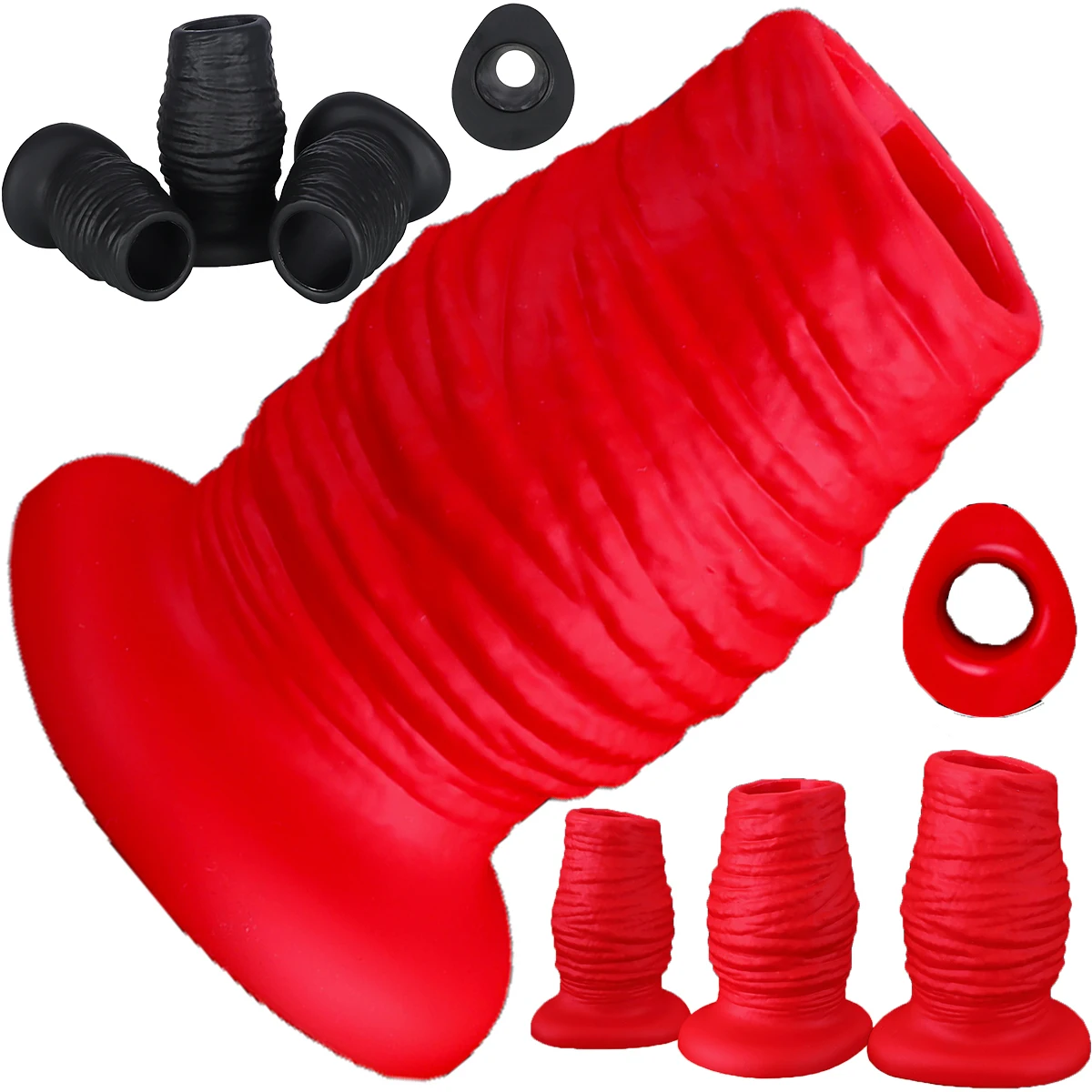 Big Hollow Anal Plug Vaginal Speculum Silicone Fisting Huge Butt Plug Ass Dilator Anal Enema Flushing Gay Sex Toy For Men Women