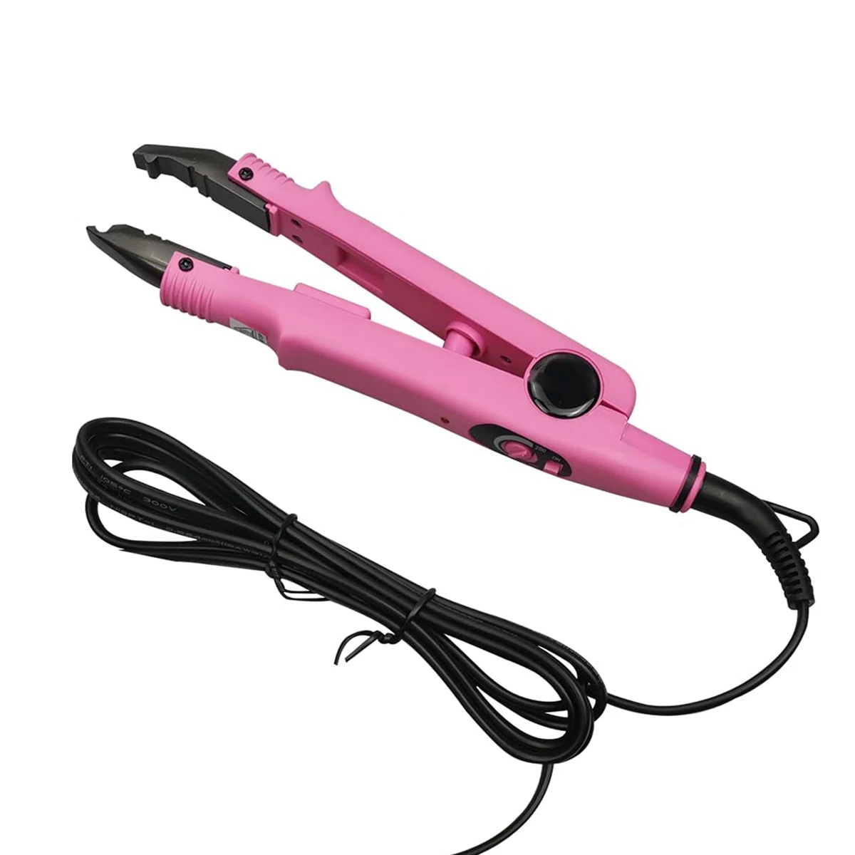 wholesale price pink color  FLAT PLATE Fusion Hair Extension Keratin Bonding Tool Heat Iron hair connector
