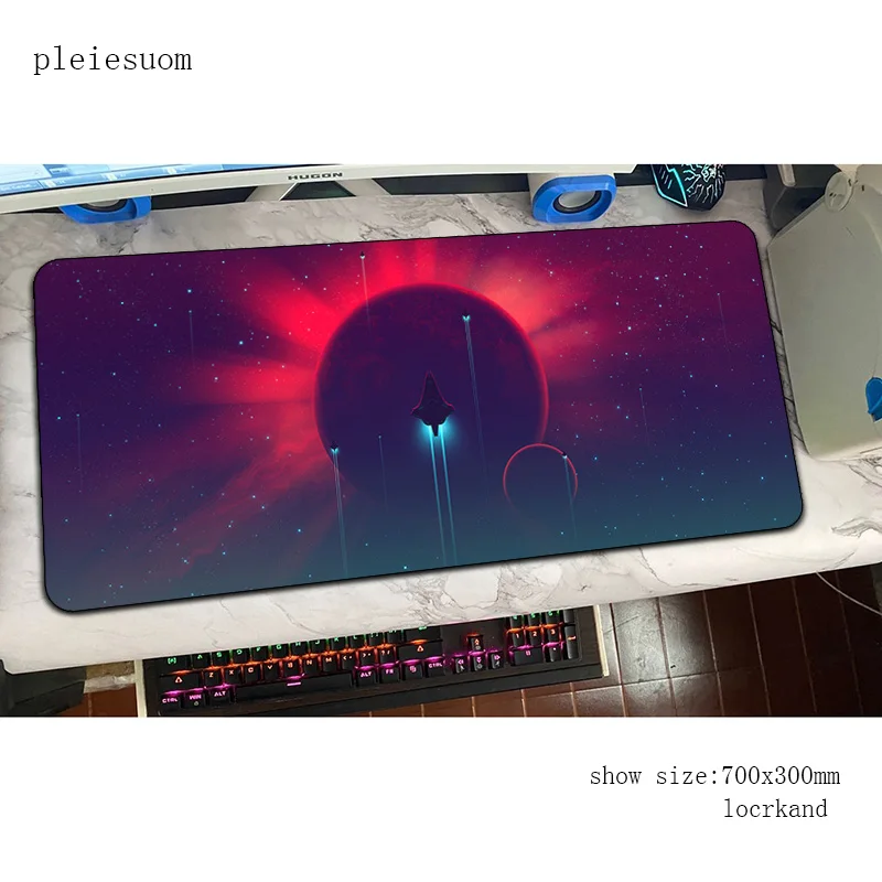 Spaceship Sci Fi mouse pad Mass pattern mats Computer mouse mat gaming accessories cute large mousepad keyboard games pc gamer