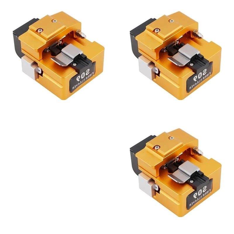 B04B-3X High Precision Fusion Splicer Optical Fiber Cutter FTTH Optic Fiber Cleaver S09