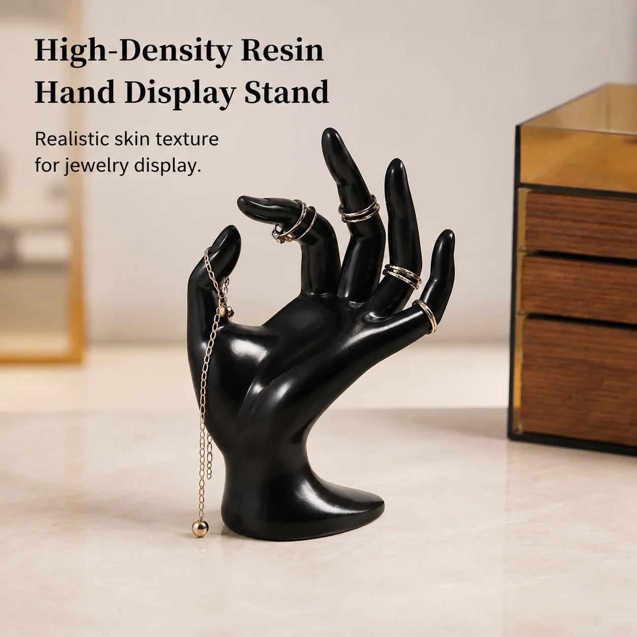 Jewelry Mannequin Stand Professional Jewelry Display Hand for Retail Store Window Shop Counter Resin Ring Bracelet Holder