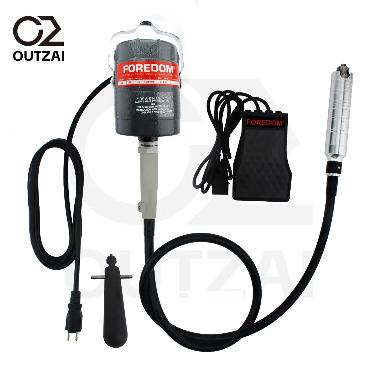 110V CC30 Flex Shaft Grinder Jewelry Rotary Polishing Machine 24000rpm 230W Flexshaft Hanging Motor Variable Speed Foredom Flexible Shaft Rotary Tool for Jewelry Making, Wood Carving, Metal Buffing & Engraving