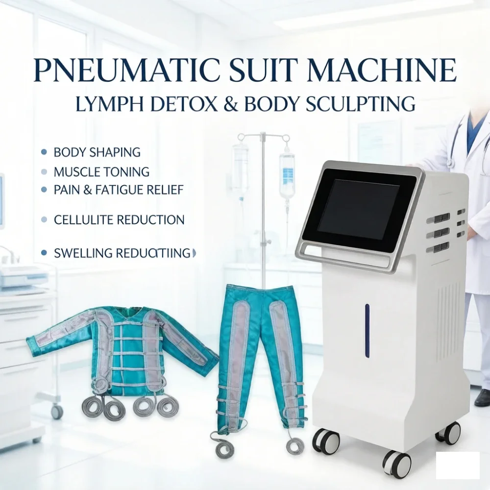 New Arrival 2 In 1 Heating Fat-reducing Whole Body One-piece Negative Pressure Massager Professional Air Pressure Massage Ce.