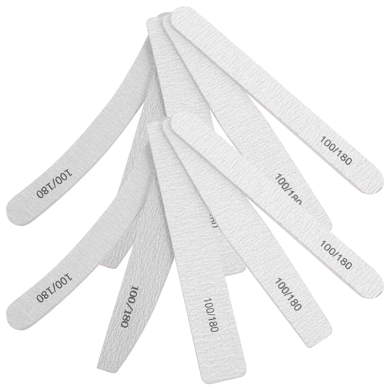 10Pcs Nail File Buffer Set Multi Shape Diamond Nail Art Tools for Natural False Extensions Manicure Polish Removal Surface