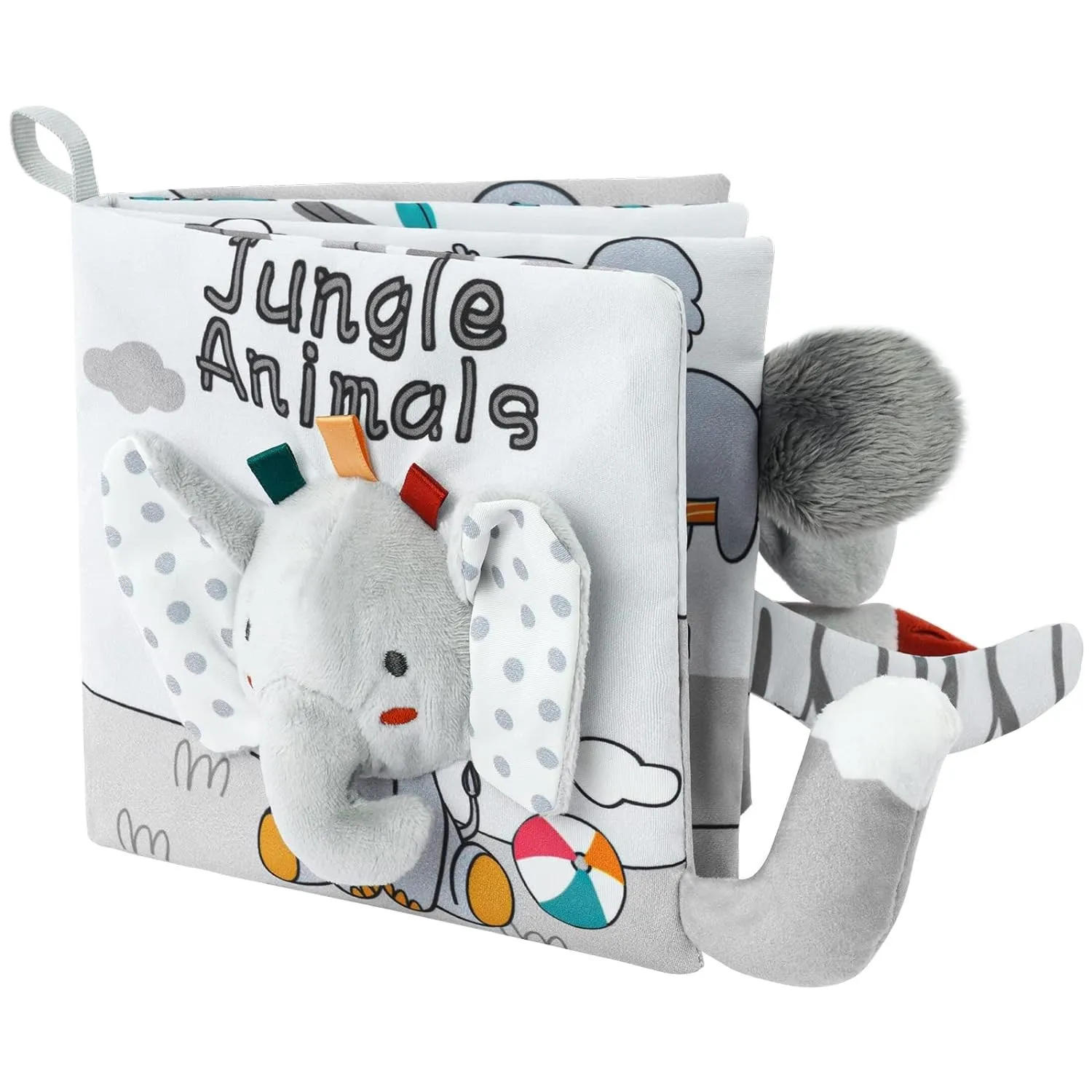 Cloth Books 3D Touch Feel High Contrast Cloth Book Baby Toys Soft Baby Books Touch and Feel Crinkle for Infants Toddler Gifts