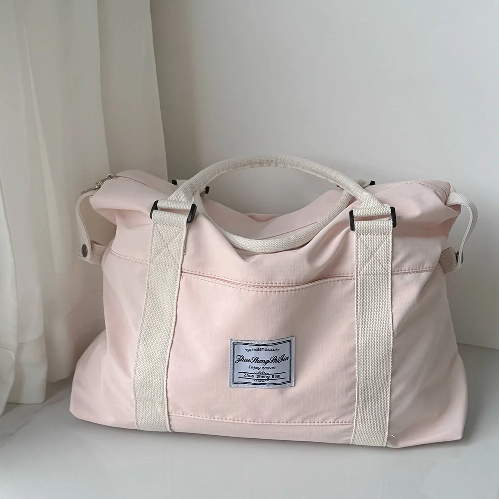 Travel Duffle Bag Luggage Weekend Traveling Women'S Travel Oxford Cloth Organizer Hand Luggage Vacation Ready Bag Large Capacity