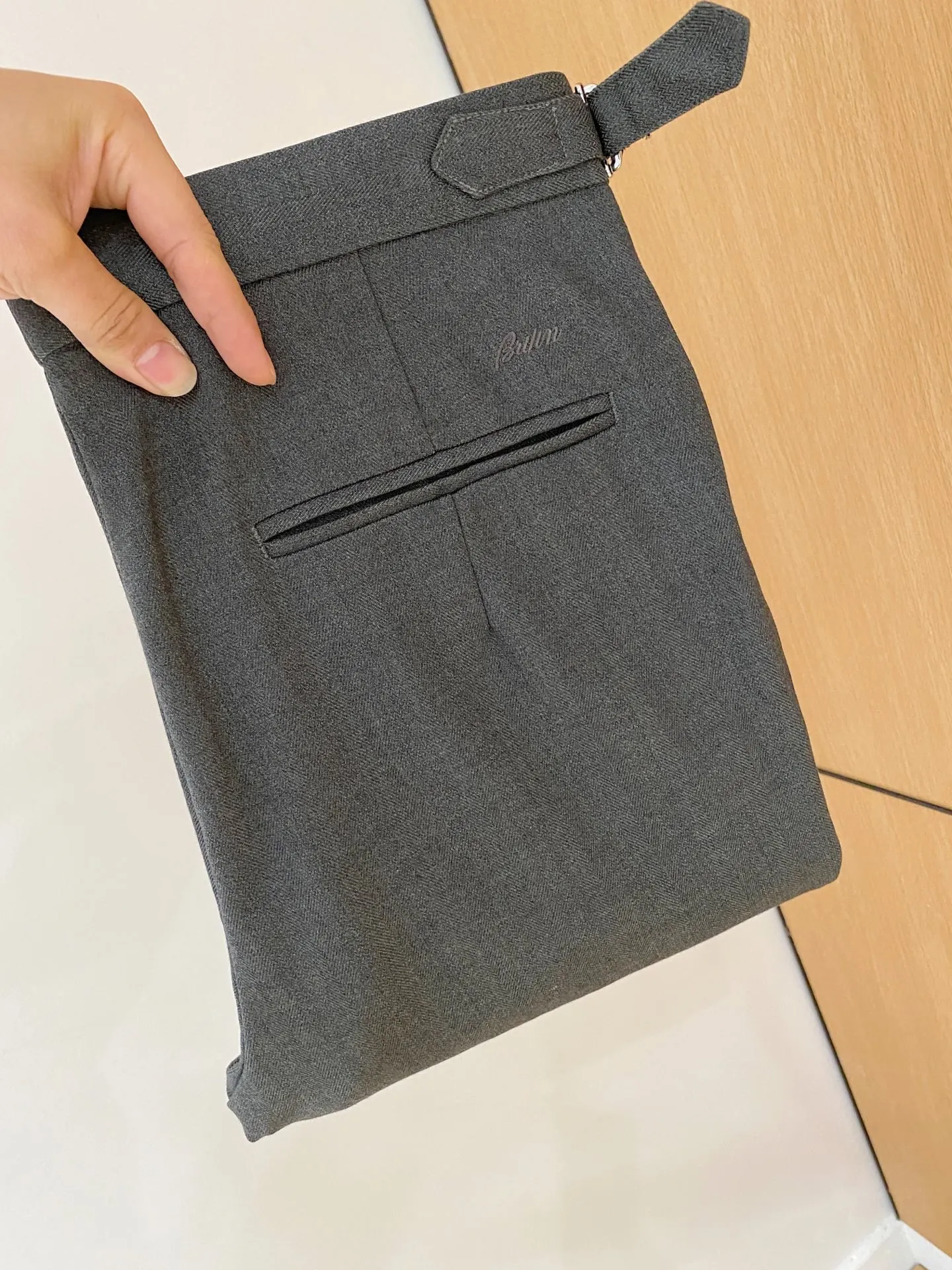 Bri Elegant Gentleman Old Money Style Business Casual Drape Single-pleated Suit Pants