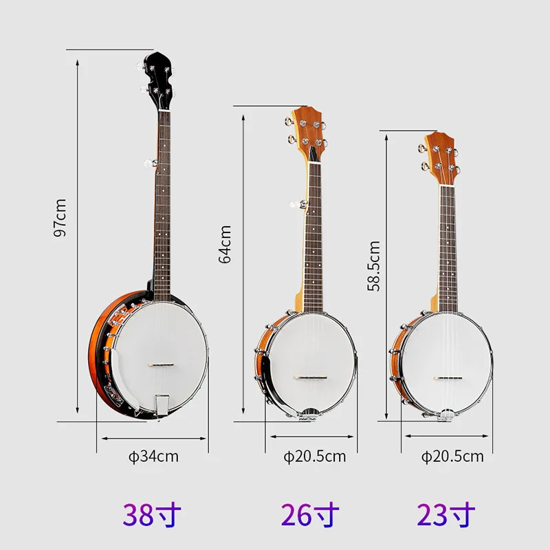 Banjo manufacturer wholesales Banjo 4/5 string guitar, Banjo dove, beginner Banjo