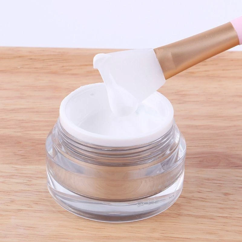 Makeup Soft Silicone for Facial Mask Face Mud Cream for Facial Stirring Brush To