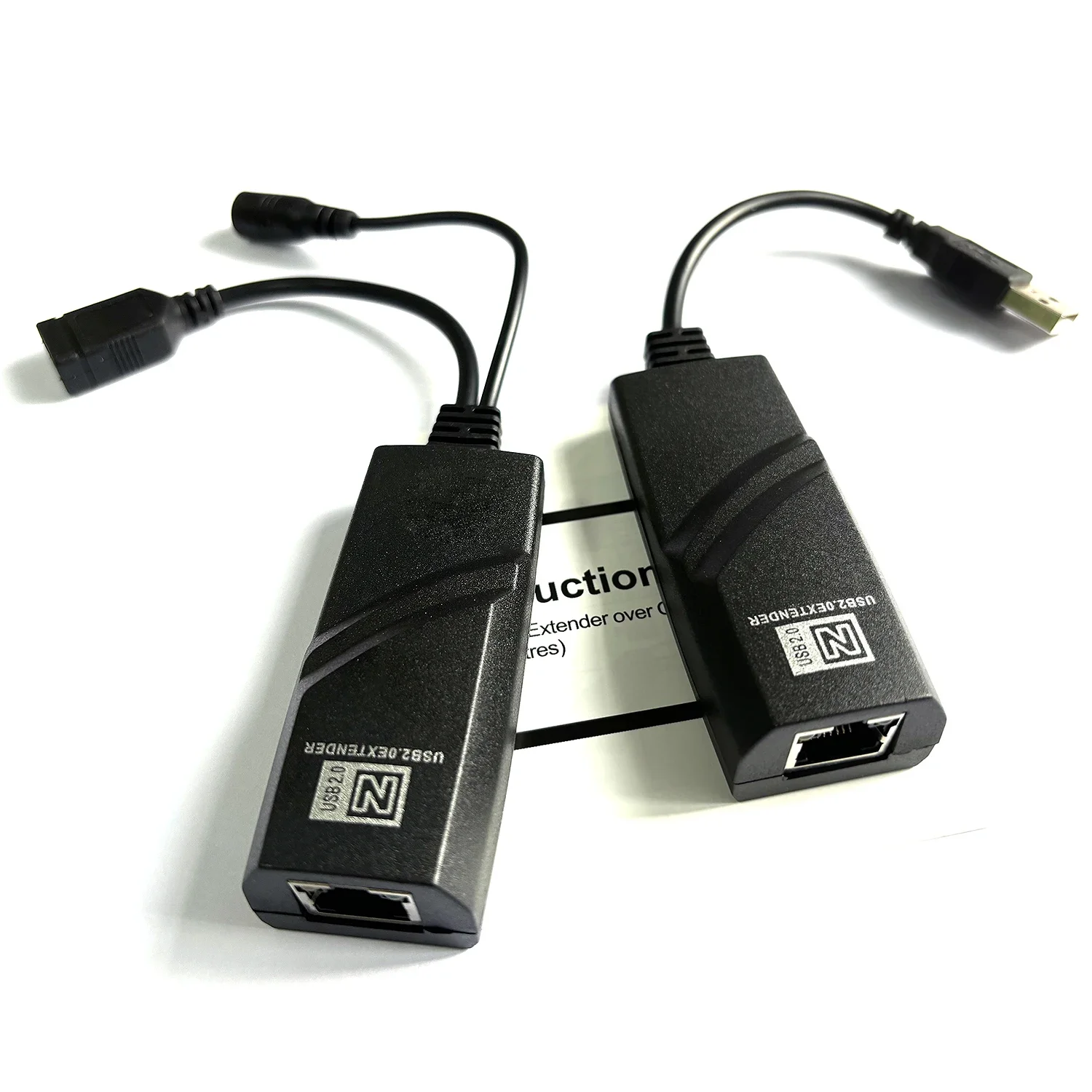 USB 2.0 Extender To RJ45 Over Cat6 Ethernet Cable 100M Support Laptop USB Mouse Keyboard Webcam Printer Card Reader U Flash Disk