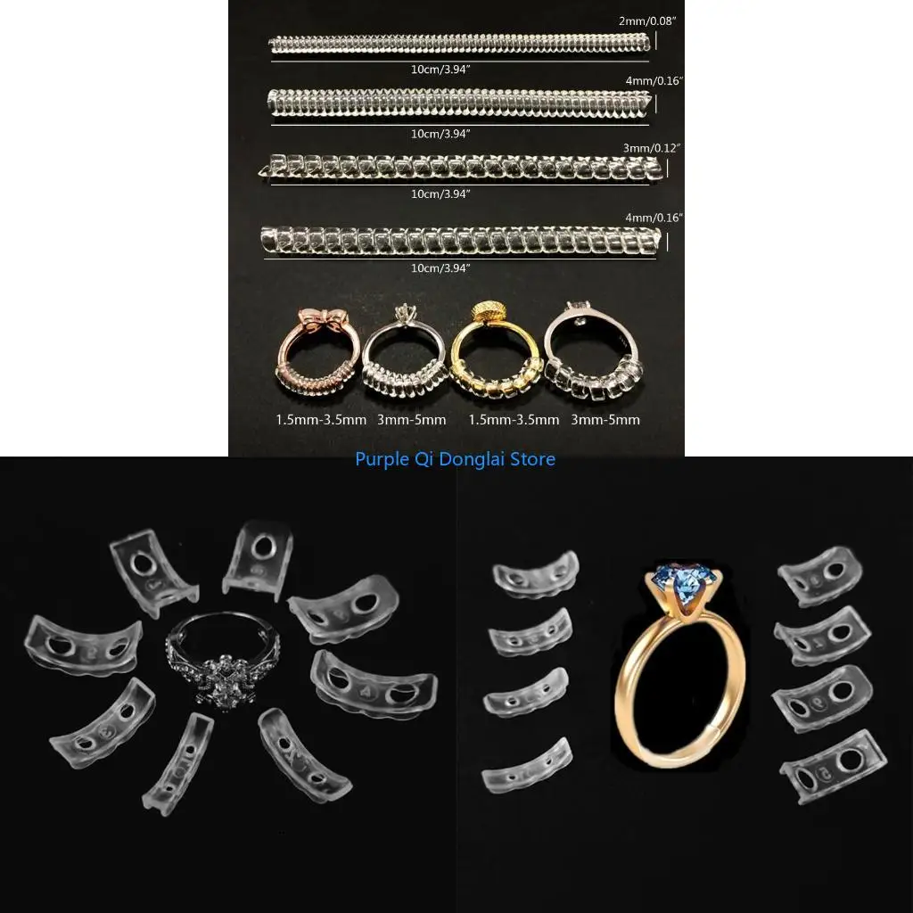 L21E 16X Ring Smaller Adjuster Ring Guard for Loose Ring Wedding Ring Size Reducer