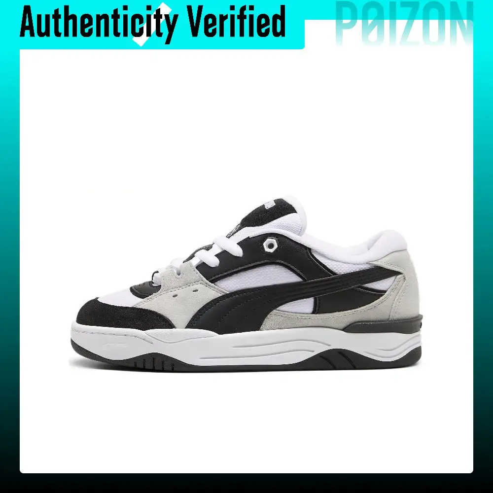 PUMA 180 Skate Shoes Unisex Low-top Black White Gray 389267-11