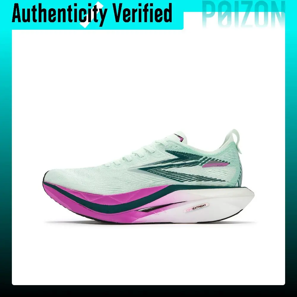 361 Flame 5 Future Breathable Low-top Carbon Plate Running Shoes Unisex Jelly Mint 672612207-3