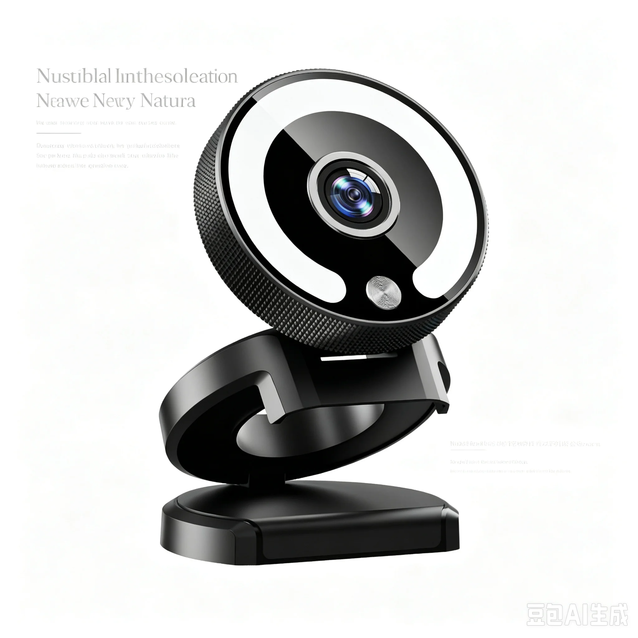 4K USB Webcam 9X Zoom Ring Light Web Camera Builtin Mic PlugPlay For Tiktok Youtube Live Streaming Video Conference PC Laptop