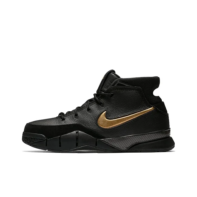 Nike Zoom Kobe 1 Protro Mamba Day Kobe Mamba Day Comfortable High top Basketball Shoes Men's Black AQ2728-002
