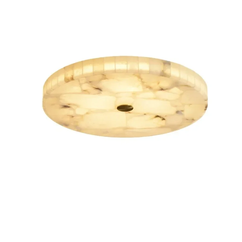 Led Lights Modern 2026 Marble Ceiling Chandelier Home Decor Ceiling Lamp White Marble New Designer Lustre For Living Room