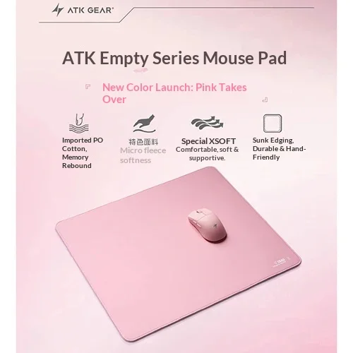 Atk Kong Xsoft Esports Mouse Mat, Non-Slip Mat, Board Games Gears, Poron Csgo Pads For Mechanical Keyboard 60%-80% For Players