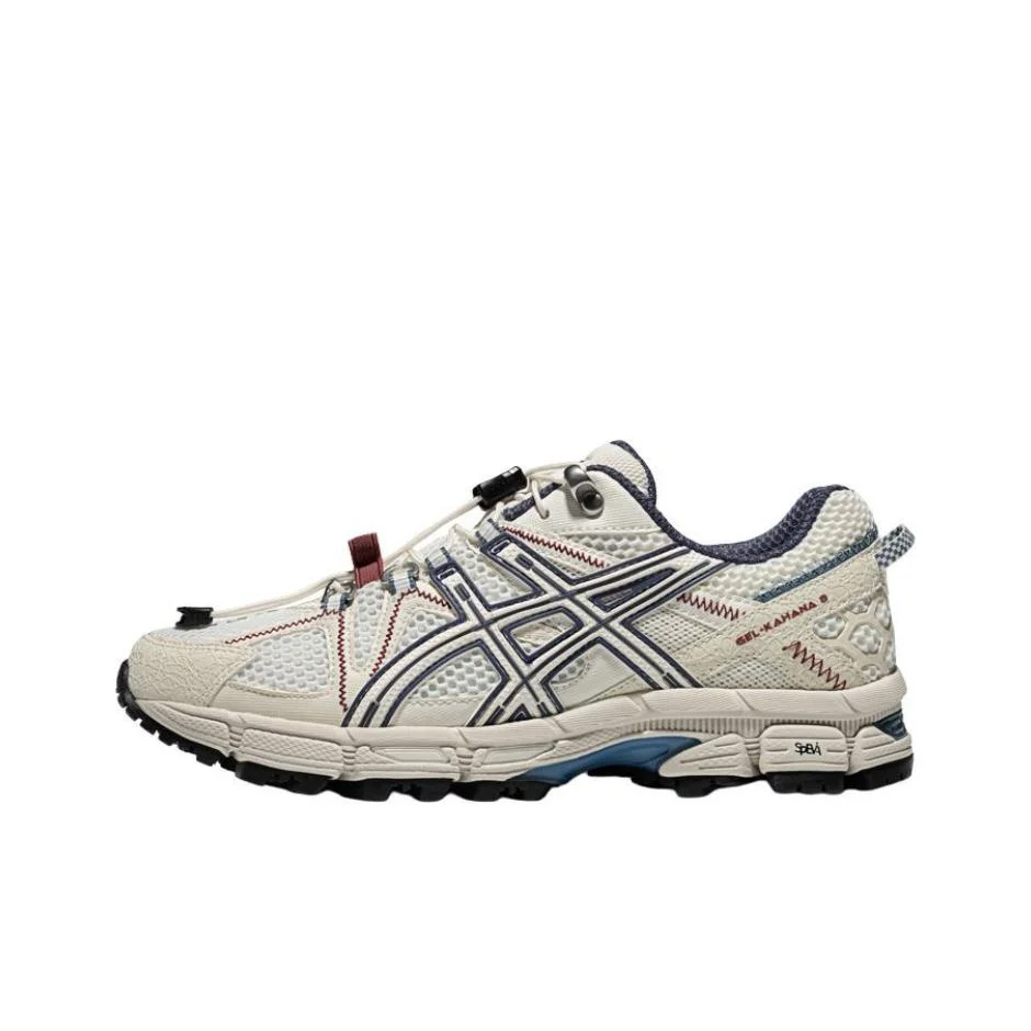 ASICS Gel Kahana 8 FL Synthetic Leather Abrasion Resistant Breathable Rebound Low top Running Shoes Women's White 1012B892-100