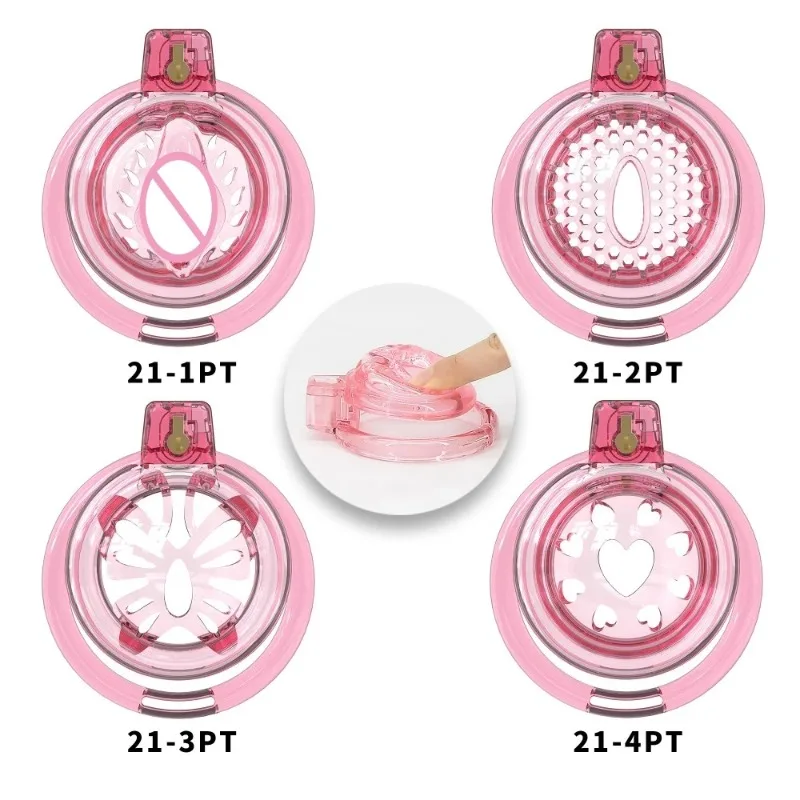 Soft Chastity Cage Penis Abstinence Bondage Restrain Cock Cage with 6 Size Rings Bondage Penis Ring Fetish Sex Toys SM Gay Men