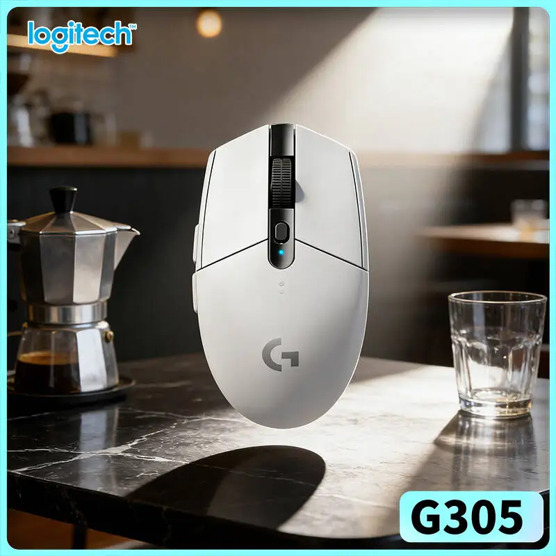 G305 Gaming Mouse with LIGHTSPEED Tech, 12000 DPI HERO Precision, 6 Custom Buttons, 250h Battery, Logitech, PC Mac Peripheral